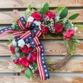 thumbnail image 6 of Huge Memorial Day Savings! Boovnll Patriotic Wreath, 14" Handcrafted Red White Blue Twig Memorial Day Wreath, 4th of July Wreath for Indoor, Front Door, Fireplace, Wall Decor, 4th of July Decorations, 6 of 7