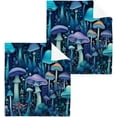 thumbnail image 3 of GZHJMY Blue Mushroom Cotton Washcloths Set of 6, 12"x12" Super Soft Absorbent Wash Cloths Bathroom Face Cloths Fingertip Towels for Gym Hotel and Spa, 3 of 7