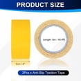 thumbnail image 2 of Uxcell 2Pcs Cinta Antideslizante Mate - 16.4 pies x 2 pulgadas, Cinta de Seguridad Antideslizante de Alta Resistencia, Alta Adhesión y Resistente al Agua, Adecuada para - Exterior/Escaleras, Amarillo, 2 of 7