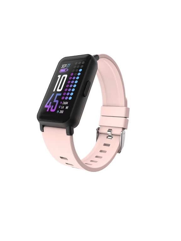 Restored iTouch Active 4 Unisex Adult Smartwatch Fitness Tracker, Blush (Refurbished)