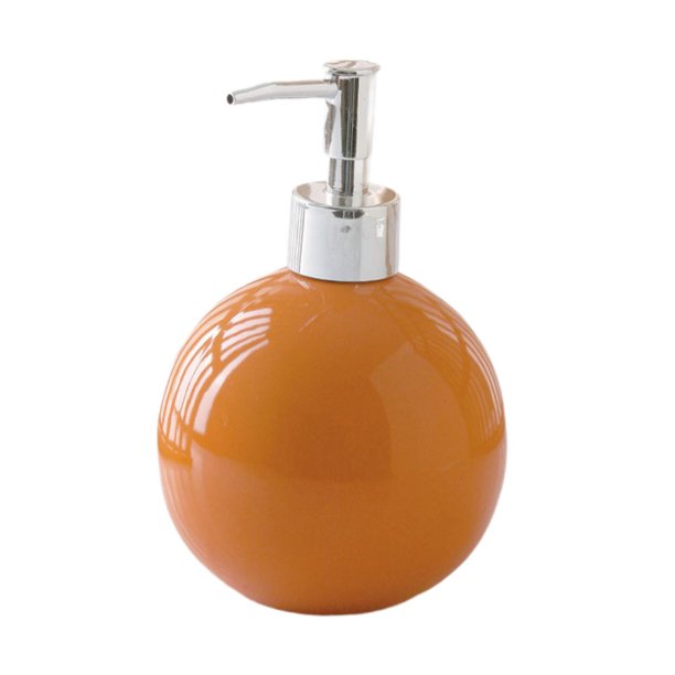 Dispensador de jabón con bomba de cerámica, 550 ml, botellas vacías, contenedor nórdico para líquidos. naranja