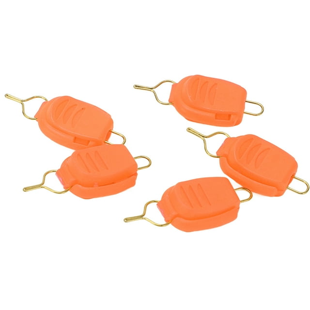 Boucle de Support de Ligne de Pêche, Butée de Ligne de Pêche Ergonomique Légère 5 Pcs pour Roue de Goutte d'Eau Noir, Rouge, Orange