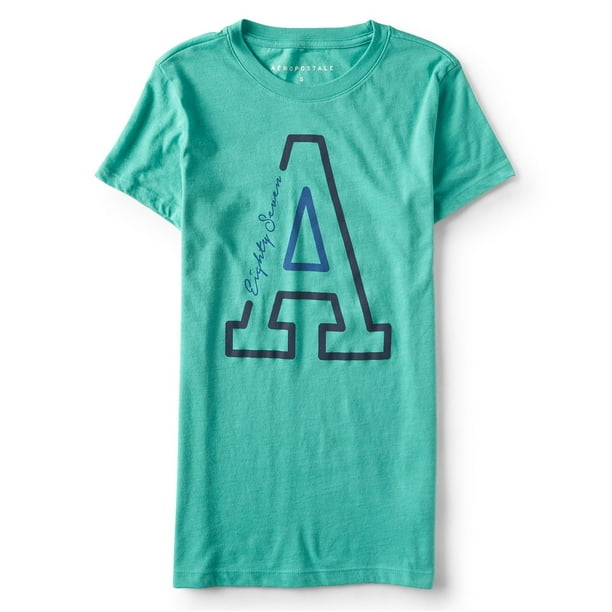 Camiseta Gráfica Aeropostale Logo Mujer Verde Mediana