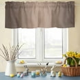 thumbnail image 6 of Valances for Windows Modern Dark Brown Color Gradient Rod Pocket Short Curtain for Bathroom Living Room Bedroom Minimalist Art Ombre 1 Panel 42x12in, 6 of 9