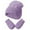 Purple, variant on Kids Winter Hat Gloves Set, Knitted Beanies Cap for Ages 0-5 Years Boys and Girls