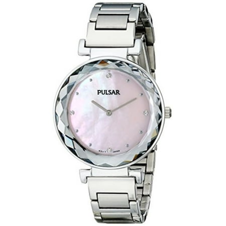 - pulsar women's pm2079 night out analog display japanese quartz silver watch