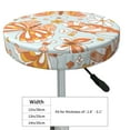 thumbnail image 4 of Balery Retro Floral Butterfly Velvet Round Bar Chair Cushion Cover Adjustable, Protects From Scratches And Stains, Soft & Washable Ideal For Wooden And Metal Stools - 13 Inch, 4 of 7
