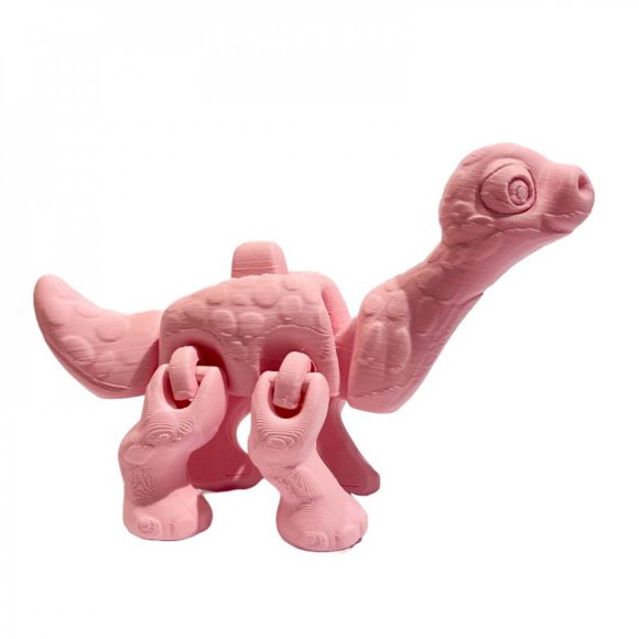 Pink Sauropod 3D Printed Figurine
