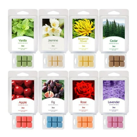 

Aromatherapy Wax Block Fragrance Soybean Wax Block Suitable For Wax Heater Natural Vegetation Based Wax Melting Block Color 8pcs Handmade Wax Holiday Gifts Halloween