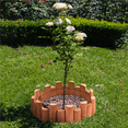 thumbnail image 5 of Yaheetech Set of 2 Outdoor Wooden Short Fence for Decorative Garden, Brown, 5 of 9