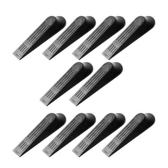 door wedge for home 10pcs Door Stops Practical Safe Black Simple Door Buffers for Home Bathroom Office