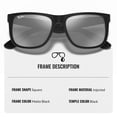thumbnail image 2 of Ray-Ban RB4165 JUSTIN COLOR MIX Square Shaped Non-Polarized Sunglasses for Men - Includes Official RAYBAN Eyewear Kit - Ideal Formal & Casual Wear Sunglasses - Grey Mirror Silver Lens, 2 of 7