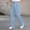 #Sky Blue, variant on DPTALR Men's Solid Color Pleated Draped Versatile Straight Leg Casual Trousers,Navy,Big and Tall Men L