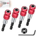 thumbnail image 1 of Magnetic Bit Holder, 1/4" 60mm Impact Driver Bit Holder, 4 Pieces Hex Shank Magnetic Screwdriver Bit Holder, Magnetic Screwdriver, 1 of 4