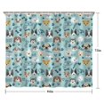 thumbnail image 5 of Cute Akita Dog Beagle Bulldog Rottweiler Dachshund Shower Curtain 84"x72" ,Bathroom Decorative Shower Curtains Set with 12 Hooks,Modern Waterproof Washable Shower Curtain, 5 of 6