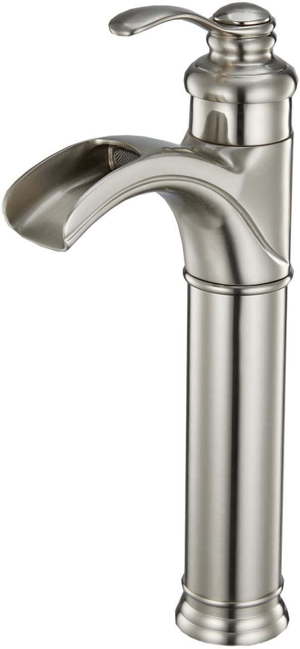 Details about   Bathroom Sink Faucet Basin Single Hole Single Lever Mixer Tap BRUSHED NICKEL 