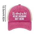 thumbnail image 3 of Washed Mesh Trucker Hat Adjustable Funny Slogan Baseball Cap For Women Outdoor Travel, 3 of 5