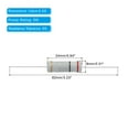 thumbnail image 2 of Uxcell 5W 0.2 Ohm 5% Carbon Film Resistor, Axial Electronic Components Resistors, 10 Pack, 2 of 6