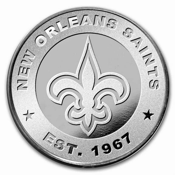 NFL New Orleans Saints 1 oz Silver Round