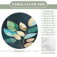 thumbnail image 3 of TEMU Leafy Jungle Vibes Round Table Cover Kitchen Printed Waterproof Tablecloth Elastic Edged Tablecloth Fits Party Wedding Indoor Outdoor Tables, 3 of 8