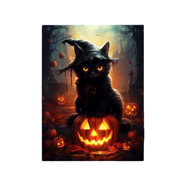 Couverture Imprimée Halloween 70X100cm Flanelle Chaude pour Famille Nuits d'Automne Confortables