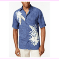 thumbnail image 2 of Cubavera Men's Patchwork Tropical Shirt , Insignia Blue, Size S, MSRP $68, 2 of 2