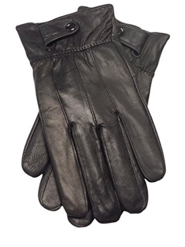 Mens Leather Warm Soft Driving Fleece lined winter Gloves S-XL 