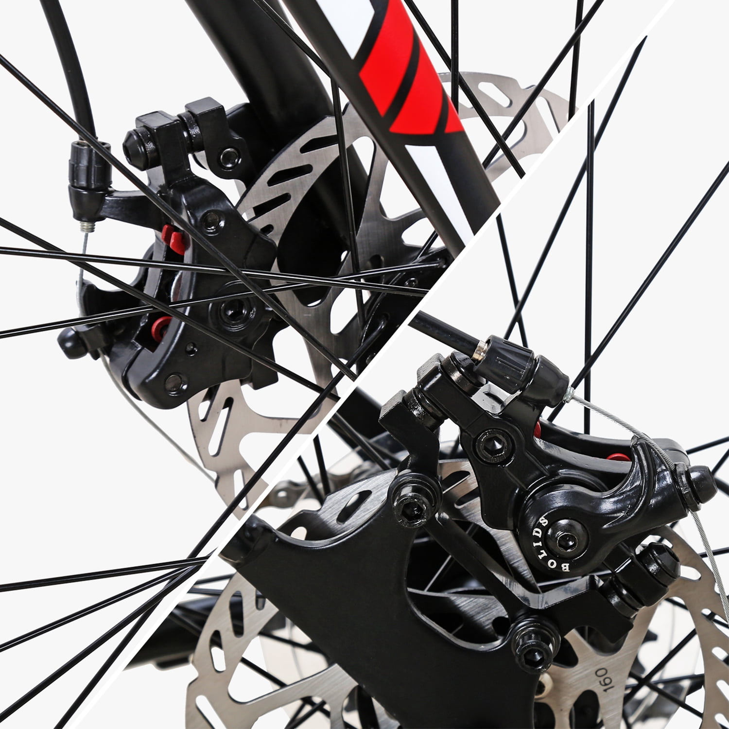 Eurobike Road Bike for Mens Gravel Bicycle 54cm Frame Bike 700C Wheels Aluminium Rims 21 Speed Dual Disc Brake Commuter Bikes