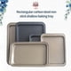 thumbnail image 3 of Toystoory Moldes rectangulares para hornear, bandeja para horno de acero inoxidable para galletas, revestimiento para horno grande, placa Cocina y Comedor Negro 24*18cm, 3 of 6
