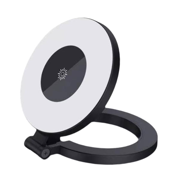 Luces magnéticas para selfies,Luces selfie magnéticas ajustables para teléfono,Luz de relleno magnética de 3 modos de brillo para maquillaje,Luces de anillo recargables con giro de