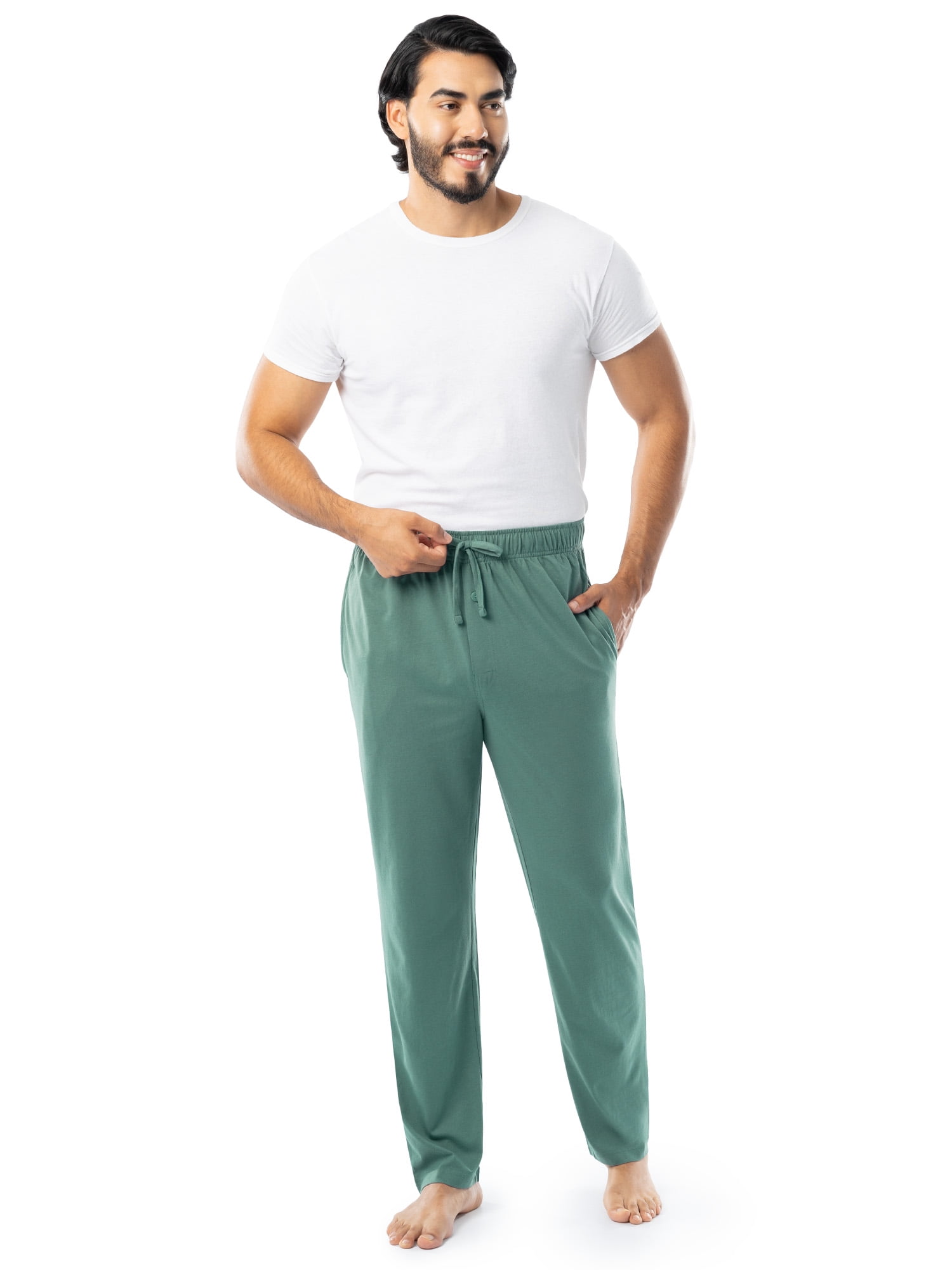 Fruit of the Loom Men's and Big Men's Jersey Knit Pajama Pants, Sizes S-6XL