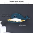 thumbnail image 3 of 2 Pack Lindo Jabonera para Niños, Jabonera de Plástico con Drenaje Automático para Pared de Ducha, Jabonera de Baño Colgante de Dibujos Animados (Azul, Rosa), 3 of 5