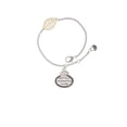 thumbnail image 2 of Delight Jewelry Keep Calm Godmother is Here - Goldtone Leaf Delicate Bracelet, 6.25+1.75", 2 of 4