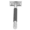 thumbnail image 4 of Double Edge  , Precise Shaving Zinc Alloy Knob Type Cutter Head Washable Manual    For Daily Beard Care Black, 4 of 8