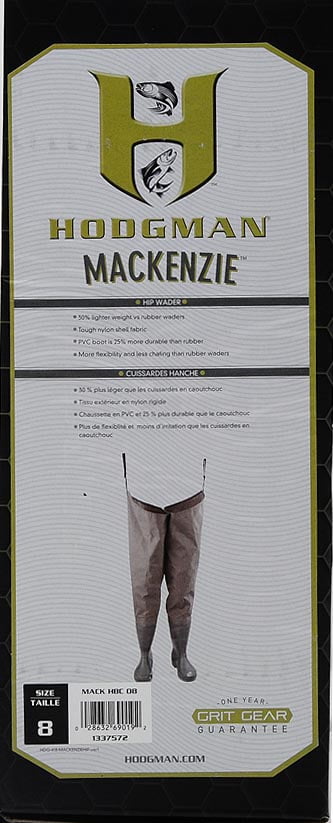 Hodgman Mackenzie Cleated Bootfoot Hip Fishing Waders Size 8 Walmart Com Walmart Com