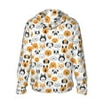 thumbnail image 3 of Sigee Dog Faces Print UPF50+ Men's Sun Protection Hoodie Shirt SPF UV Shirt Long Sleeve Fishing Outdoor Lightweight, S-3XL, 3 of 9