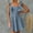 Light Blue, variant on XWSHYW Summer Dresses for Women 2025 Fashion Solid Color Crew Neck Holiday Party Dresses Sexy Sleeveless Loose Fit Beach Mid-Length Dress