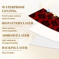 thumbnail image 6 of Vintage Peel and Stick Wallpaper Black Red Floral Damask Vintage Elegance baroque Wall Mural 17.7in x 9.8ft Self Adhesive Removable Wall Paper Renter Friendly Wallpaper for Bedroom Livingroom Office, 6 of 8