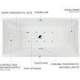 thumbnail image 5 of Vanity Art 59" x 30" Acrylic Freestanding Bathtub with Air Bubble System, VAB6821-S, 5 of 5