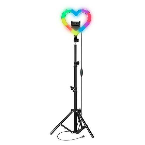 Supersonic SC2330RGB 10 inch Heart Shaped RGB Selfie Ring Light