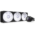thumbnail image 3 of NZXT Kraken RGB 360mm - RL-KR360-B1- AIO RGB CPU Liquid Cooler - LCD Display - 3 x F120RGB Core Fans Radiator Fans Black LGA 1851/ 1700 / AM5 Compatible, 3 of 10