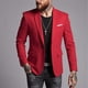 thumbnail image 1 of Ceisia Stretchy Wrinkle-Resistant Men's Slim Fit Casual Solid Color Blazer Gift, 1 of 3
