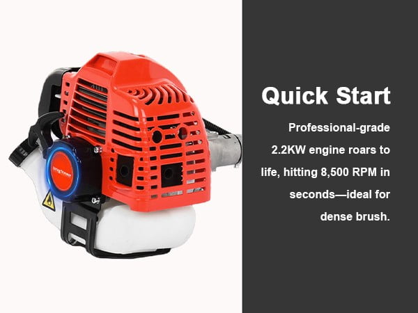 Floseru 52CC 2-Stroke Gas Weed Eater, Gas String Trimmer, Gas Powe Weeds Eater, Weed Wacker Gas, Weed Eater Gas Powe, Gas Trimmer for Lawn Garden Yard