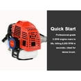 thumbnail image 4 of Floseru 52CC 2 Stroke Gas Weed Wacker, 2 in 1 Gas Weed Eater, Maximum Power/Speed - 2.2KW/8500rpm & Multi Functional Gas Powe String Trimmer for Yard & Garden, 4 of 12