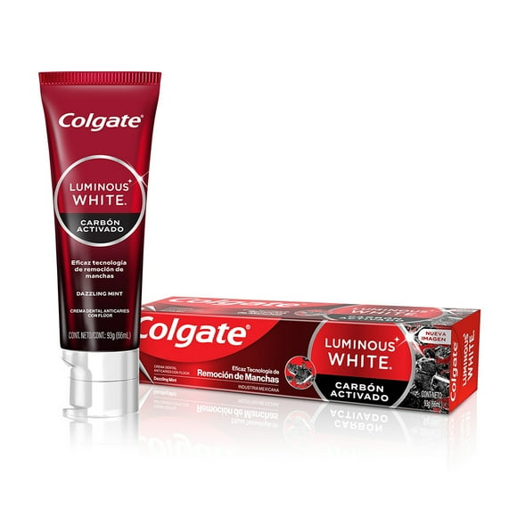 Pasta Dental Blanqueadora Colgate Luminous White Carbón Activado 66 ml