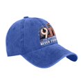 thumbnail image 4 of 9/11 Never Forget 11th September Baseball Cap - American Flag Vintage Washed Cotton Patriot Day Commemorative Hat, Adjustable Unisex Dad Cap for Men and Women, 4 of 6