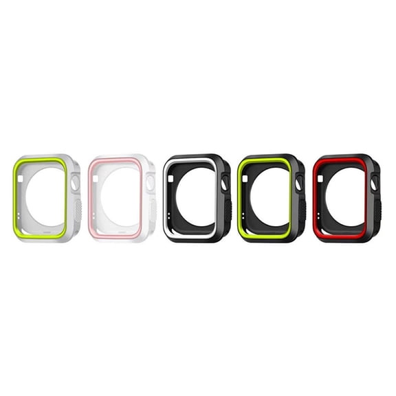 DRAFIDEEP Full Coverage Silicone Protective Case for 42mm Smartwatch with Vibrant Multi-Color Design