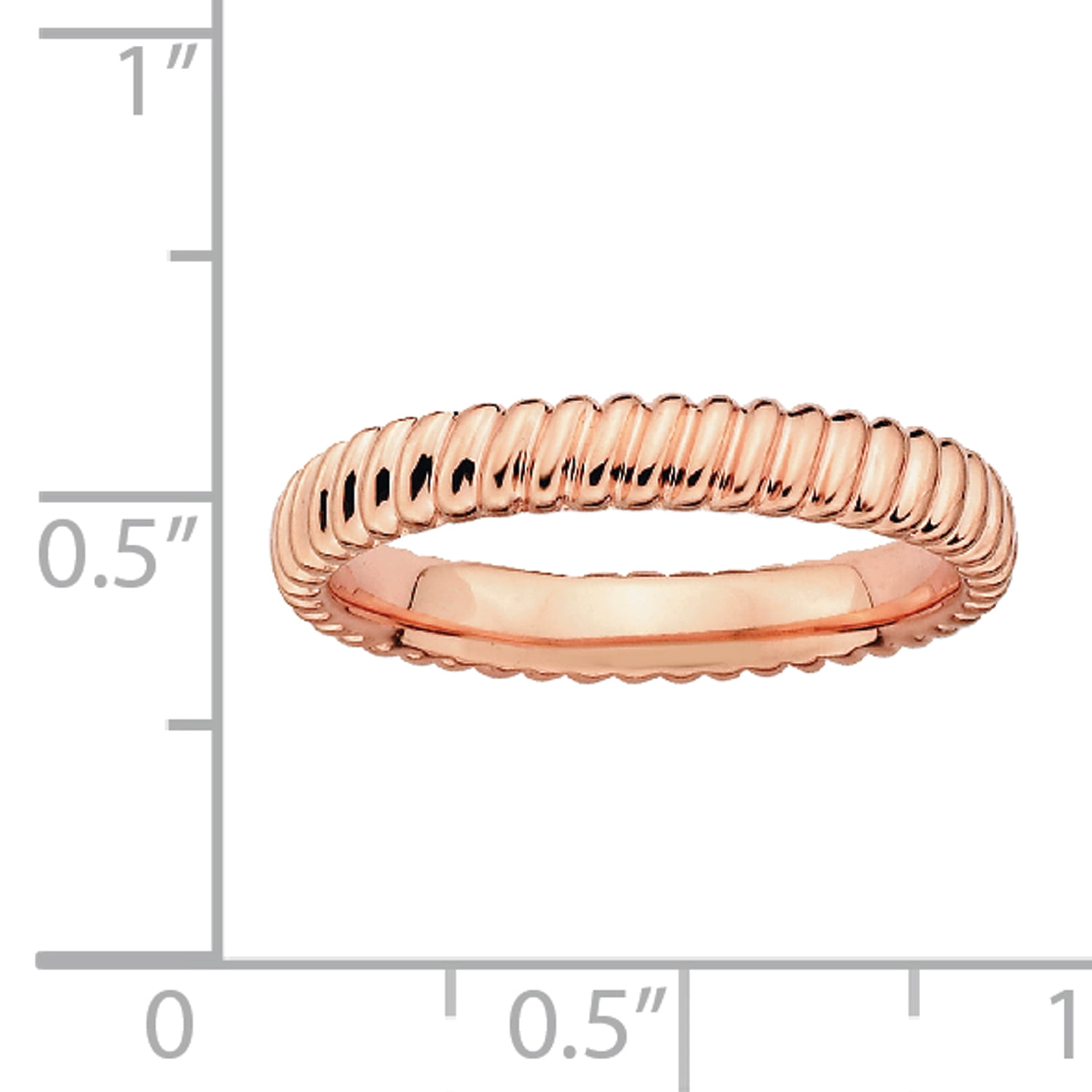 Sterling Silver Pink-Plated Ring