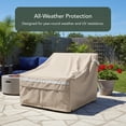 thumbnail image 4 of Covermates Outdoor Armless Chair Cover - 28"W x34"D x 30"H, 900D Polyester, Weatherproof, 4 of 8