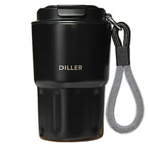 Cute Coffee Mug 12oz - Insulated Travel Coffee Mug,Spill Proof Bottle with Leakproof Lid,Vacuum Stainless Steel Thermos Coffee Tumblers, Reusable Coffee Cup for Kids and Women for Hot & Cold Drinks